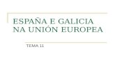 España e Galicia na Unión Europea
