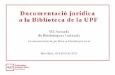 Documentació jurídica a la biblioteca de la UPF. Xavier Brunet