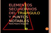 Elementos secundarios del triángulo