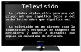 Definición de televisión presentacion