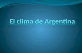 El clima de argentina 2