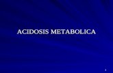 Acidosis  y alcalosis metabólica
