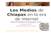 Medios  En Chiapas  y Tics 2009 Fermin Ledesma
