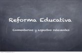 Presentación Reforma Educativa 2013
