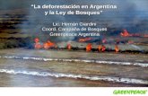"La deforestación en Argentina y la Ley de Bosques"