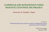 Currículum integrado para nuevos centros bilingües