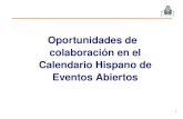 Presentacion Oportunidades Colaboracion calendario hispano de eventos abiertos