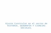 Ajuste curricular en el sector de Historia, Geografía y Cs. Sociales