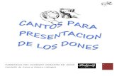Cantoral presentación de los dones con acordes 2012