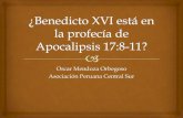 Benedicto está en la profecía de apocalipsis 17