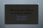 Microsoft office vs libre office