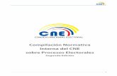 Normativa Interna del CNE Procesos Electorales