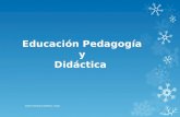 Pedagogía y Didáctica.