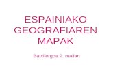 Espainiako batxilergoko  Geografiarako mapak