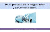 Cap. 10 el proceso de la negociacion y la comunicacion