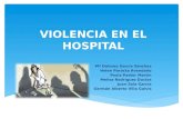 Violencia en el hospital (panel de expertos)