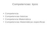Tipos De Competencias Matematicas Donostia