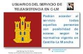 Usuarios/as del Servicio de Teleasistencia de Castilla-La Mancha