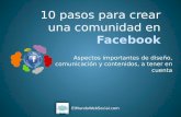 10 pasos para crear una comunidad en Facebook
