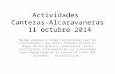 Actividades Canteras/Alcaravaneras oct 2014 mañana