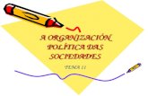 Tema 11 A organización política das sociedades