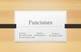 Funciones- Yngrid Gómez, Juan Vaño