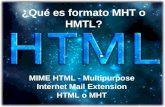 ¿Qué es formato MHT o HMTL?