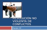 Resolución no violenta de conflictos