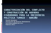 Caracterización del conflicto y construcción de agendas ciudadanas 2