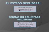 El estado neolibeal y la formacion del estado argentino