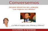 Dichos sexistas de Larraín: “Las mujeres son débiles”: ¿Le falta el respeto a las chilenas y chilenos?100713 dichos sexistas de larraín