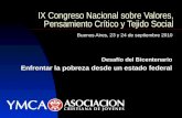 Presentación general del IX Congreso nacional sobre valores, pensamiento crítico y tejido social