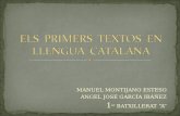 Els  primers  textos  en llengua  catalana