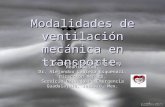 Modalidades de ventilación mecánica en transporte