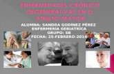 ENFERMEDADES CRONICO DEGENERATIVAS  ELABORADO POR : SANDRA GODINEZ PÉREZ