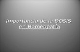 Dosis en Homeopatía