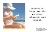Hábitos de fotoprotección