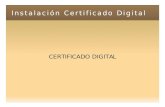 Instalación Certificado Digital