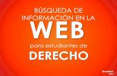 Búsqueda de información en la Web (DERECHO)