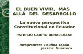 LA NUEVA PERSPECTIVA CONSTITUCIONAL DEL ECUADOR