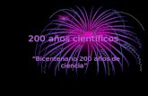 200 años científicos