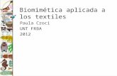 Presentación biomimética aplicada a los textiles