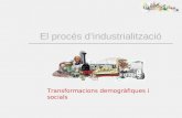 Revolució industrial Transformacions socials