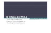Implicaciones ético-jurídicas de la Biología sintética. Iñigo de Miguel Beriain