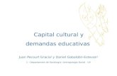 Capital cultural y demandas educativas.