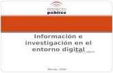 Información Investigación Digital