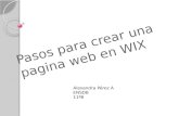 Pasos para crear una pagina web en wix