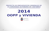 Presentacion presupuestos 2014 - Obras Públicas y Vivienda
