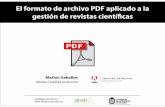 El formato de archivo PDF como contenedor de información