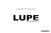 Presentación de servicios LUPE 2014
